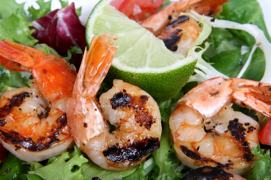 虾是减肥蛋白质饮食中的蛋白质来源